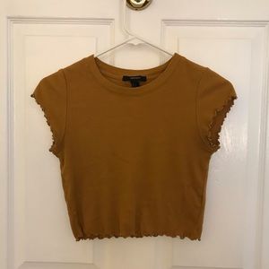 forever 21 mustard tee